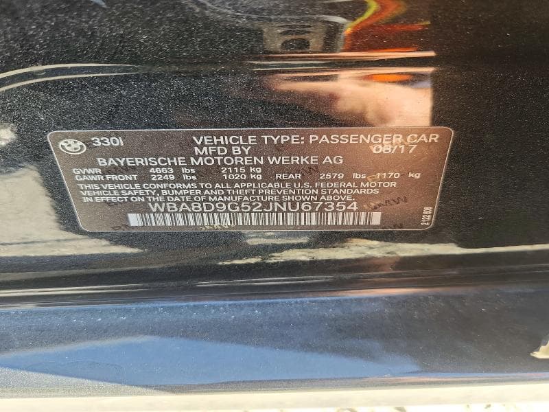 2018 BMW 330 XI 12