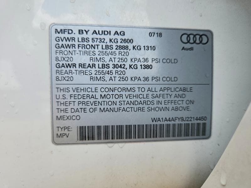 2018 AUDI SQ5 PREMIUM PLUS 13