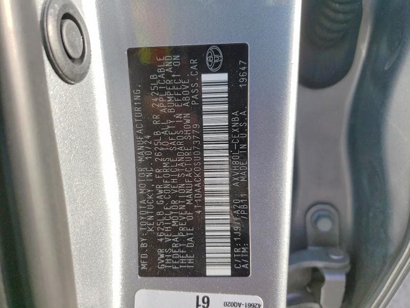 2025 TOYOTA CAMRY LE 13