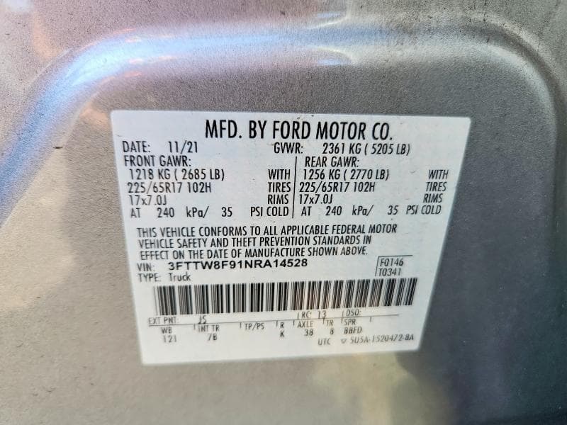2022 FORD MAVERICK XL 12