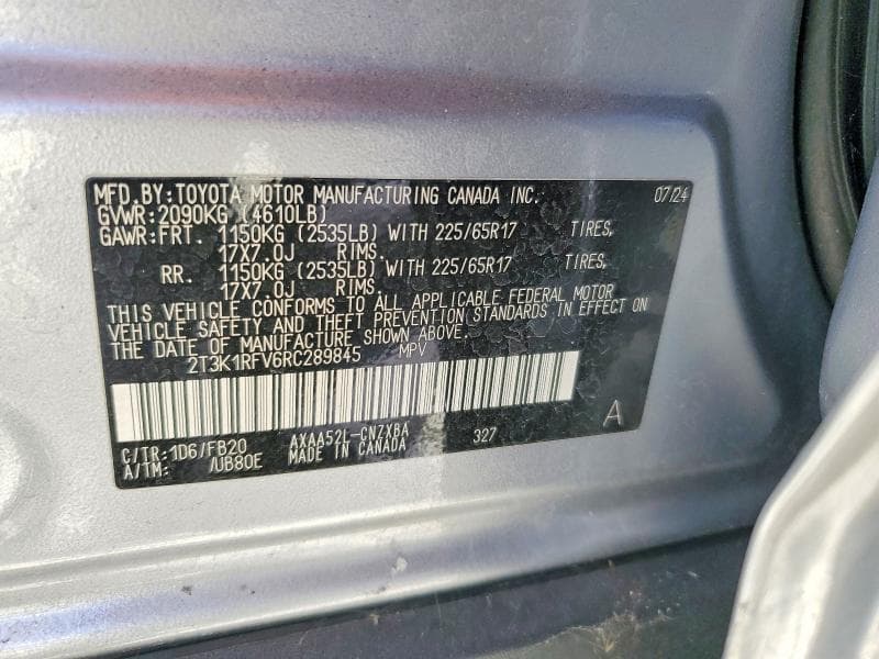 2024 TOYOTA RAV4 LE 13