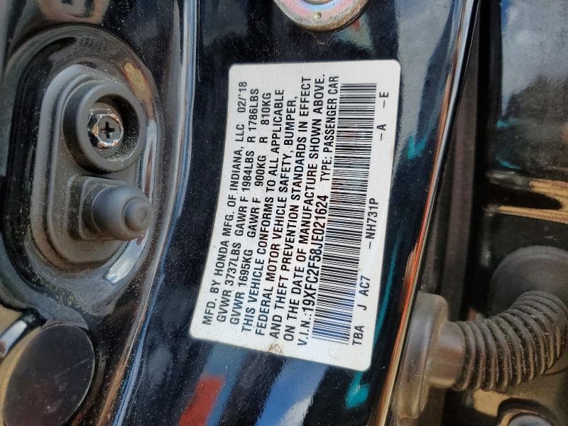 2018 HONDA CIVIC LX 12
