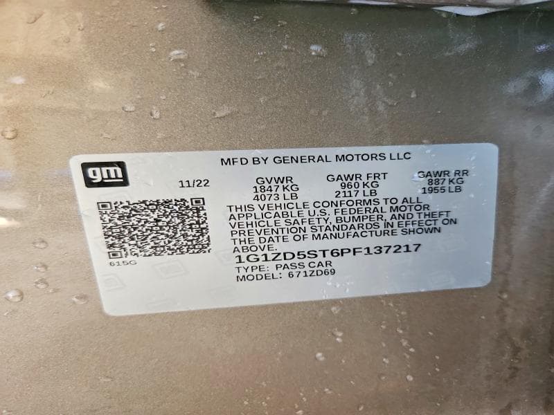 2023 CHEVROLET MALIBU LT 13
