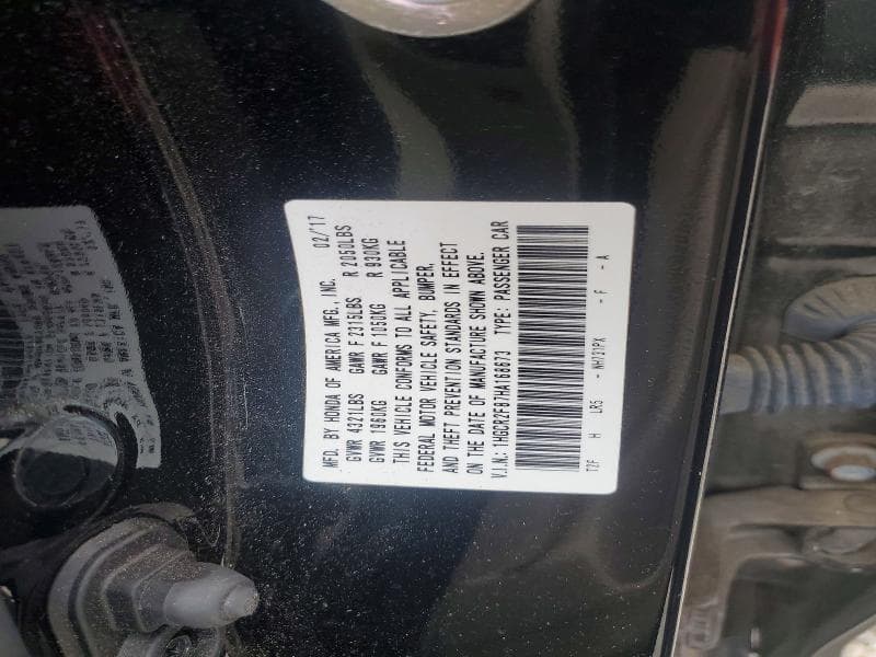 2017 HONDA ACCORD EXL 13