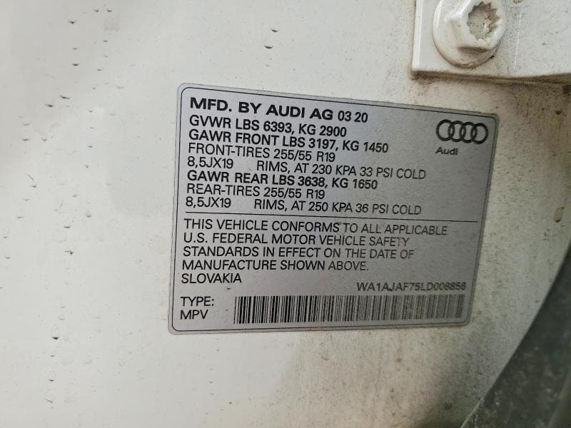 2020 AUDI Q7 PREMIUM 13