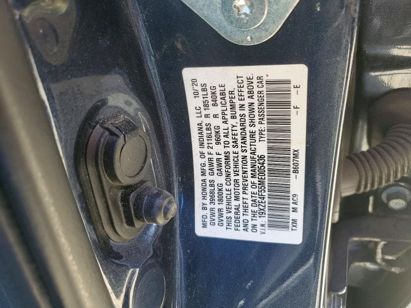 2021 HONDA INSIGHT EX 12
