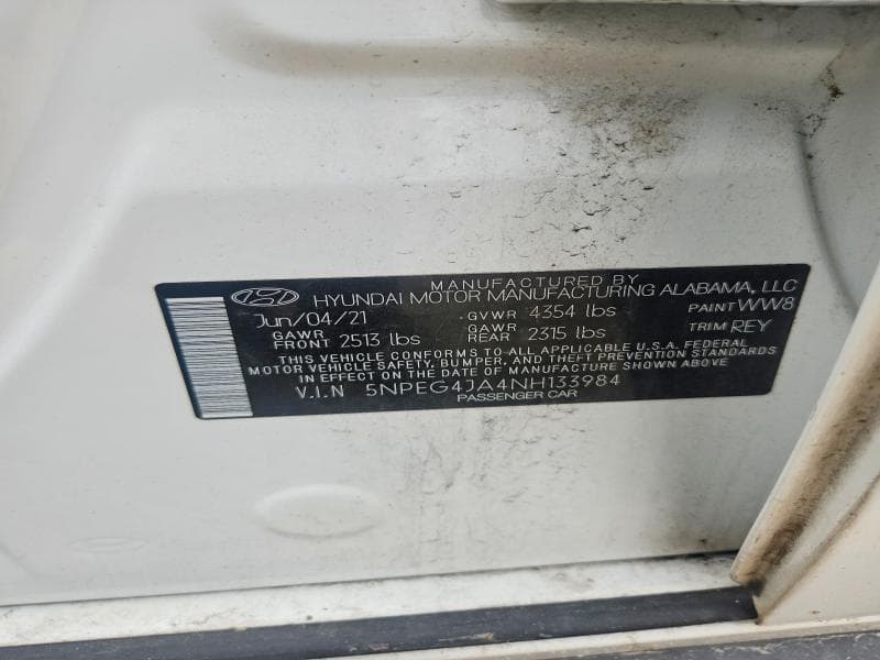 2022 HYUNDAI SONATA 2.0T SE/LTD 12