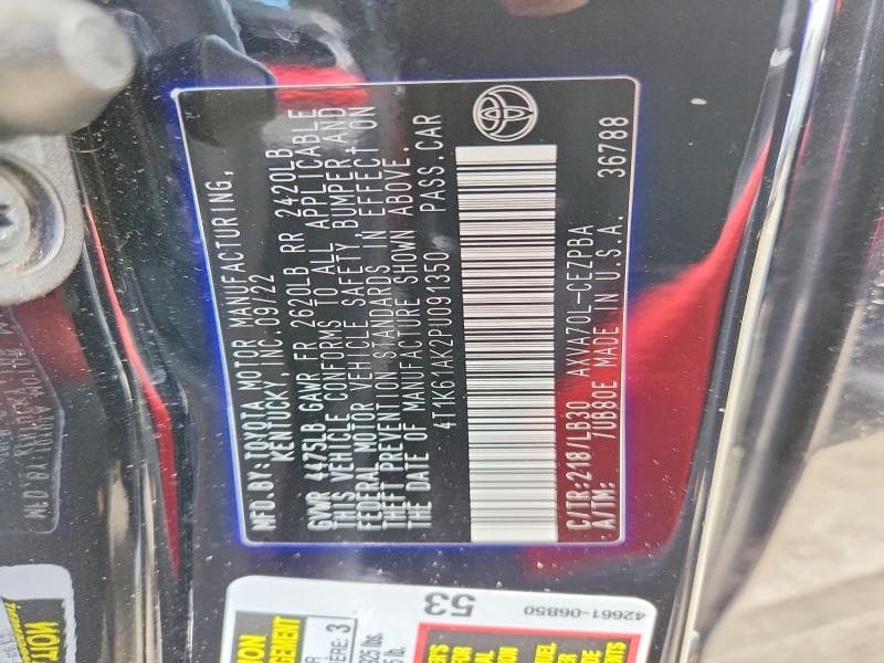 2023 TOYOTA CAMRY XSE 12