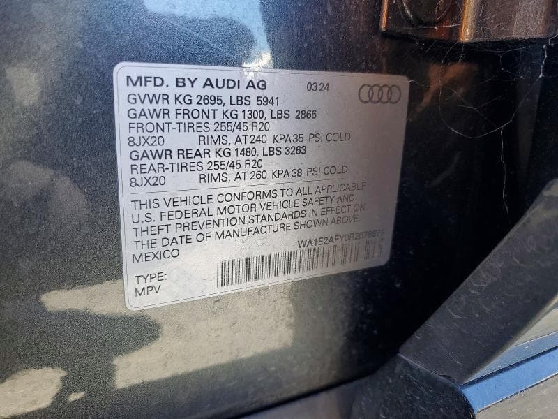 2024 AUDI Q5 E PREMIUM PLUS 55 12