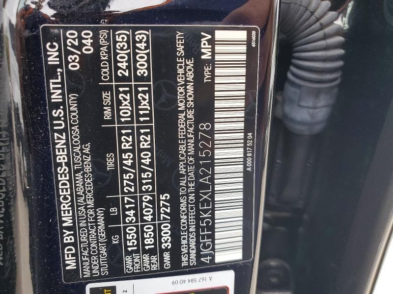 2020 MERCEDES-BENZ GLS 450 4MATIC 13