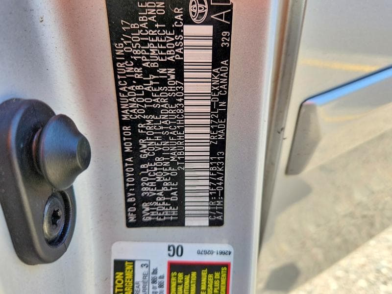 2017 TOYOTA COROLLA LE 13