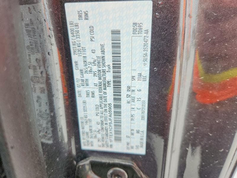 2018 FORD F150 SUPER CAB 13