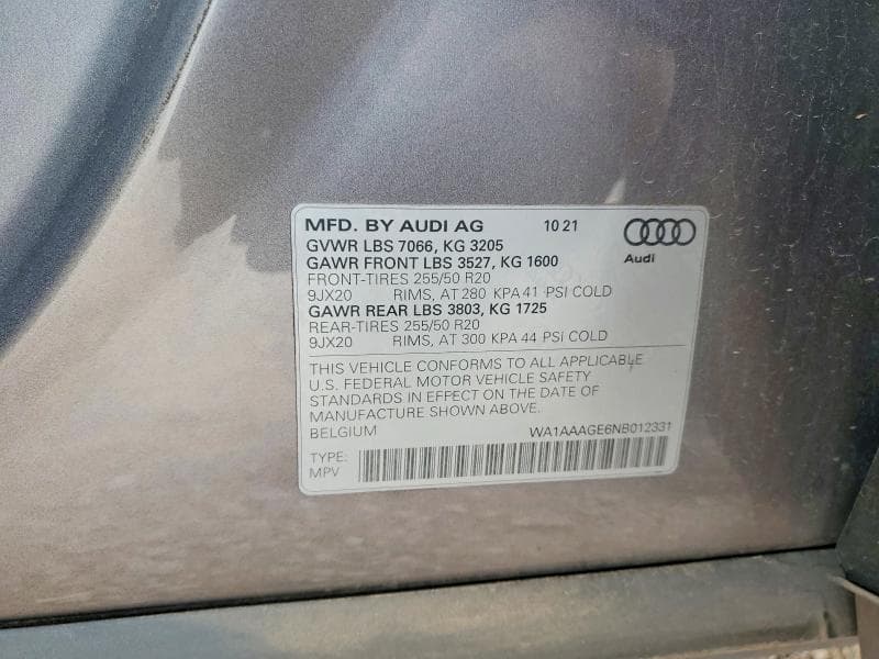 2022 AUDI E-TRON PREMIUM 13