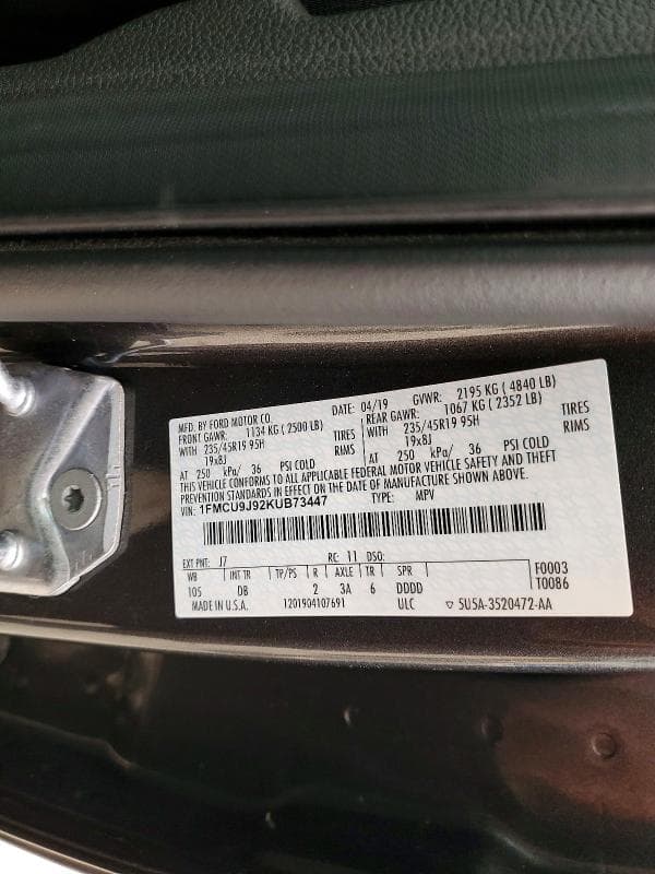 2019 FORD ESCAPE TITANIUM 13