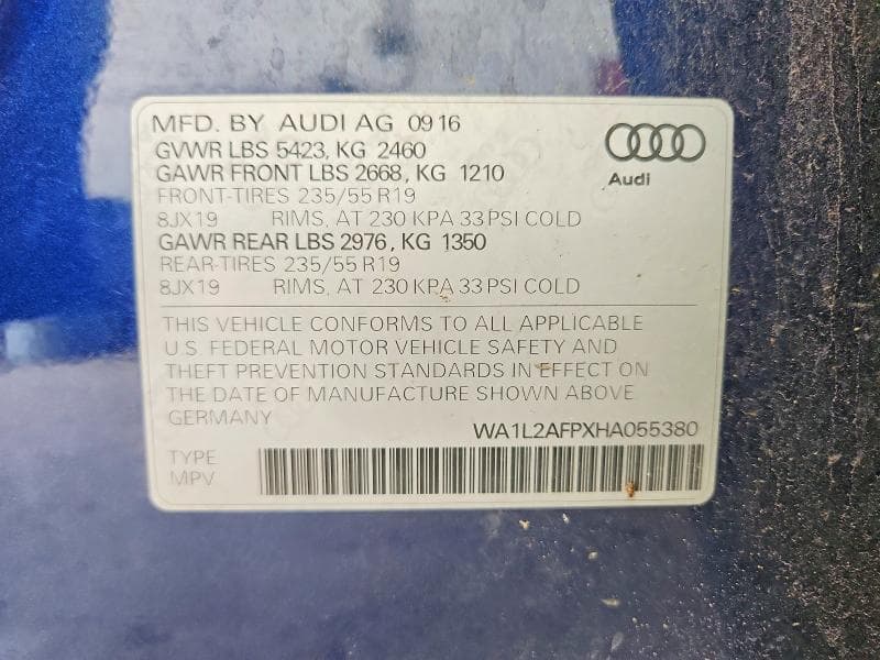 2017 AUDI Q5 PREMIUM PLUS 13