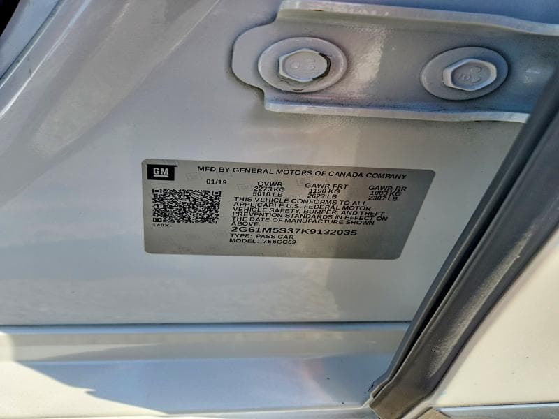 2019 CADILLAC XTS LUXURY 12