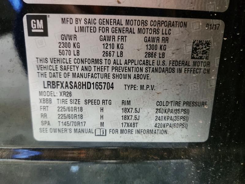 2017 BUICK ENVISION PREFERRED 13