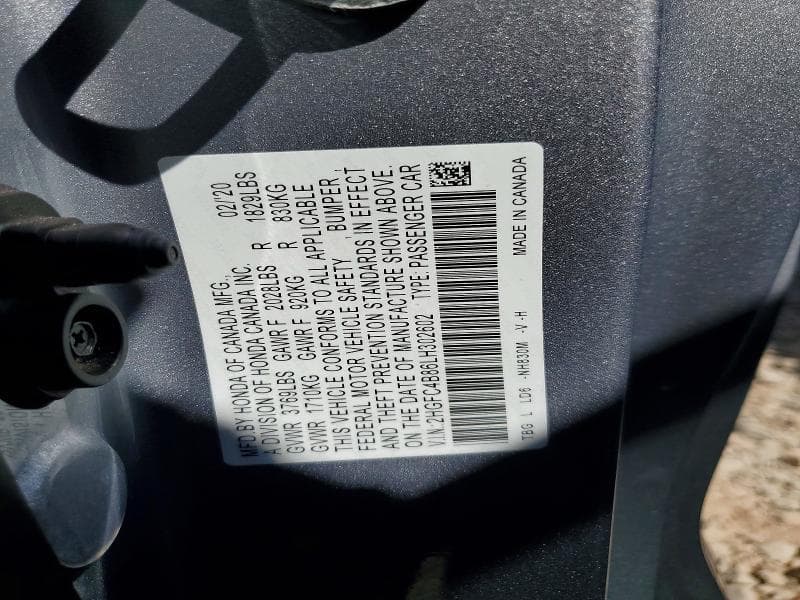2020 HONDA CIVIC SPORT 13