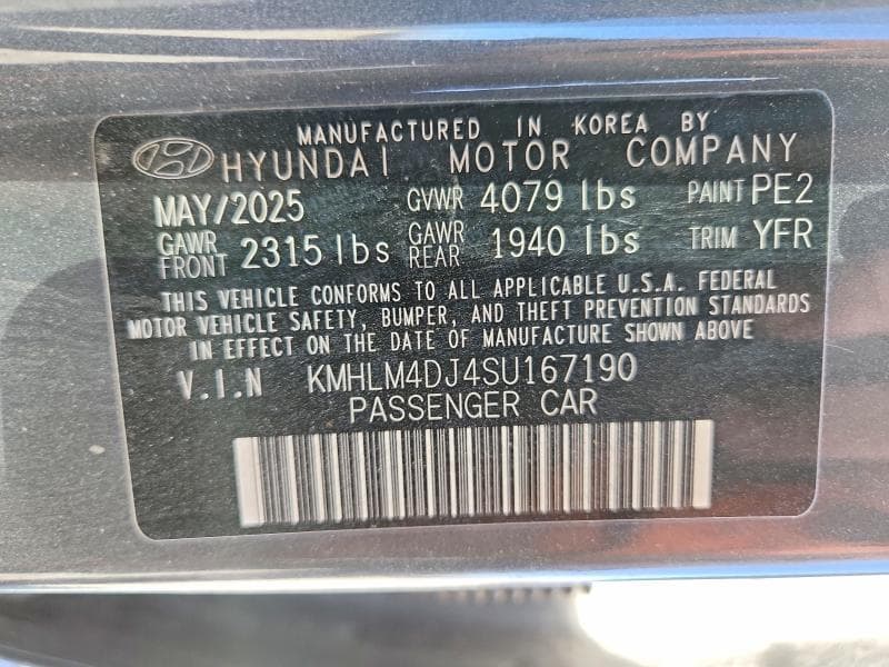 2025 HYUNDAI ELANTRA HYBRID BLUE 12