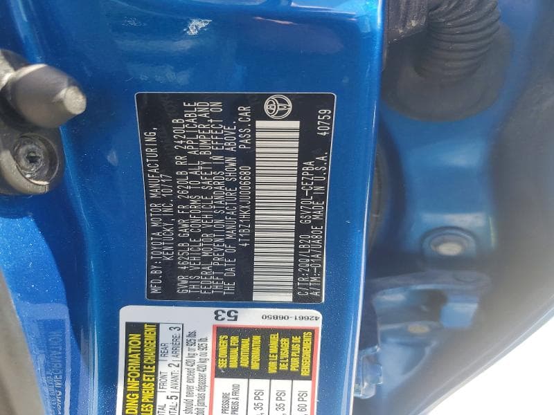 2018 TOYOTA CAMRY XSE V6 12