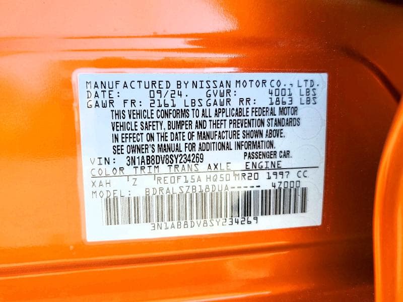 2025 NISSAN SENTRA SR 13