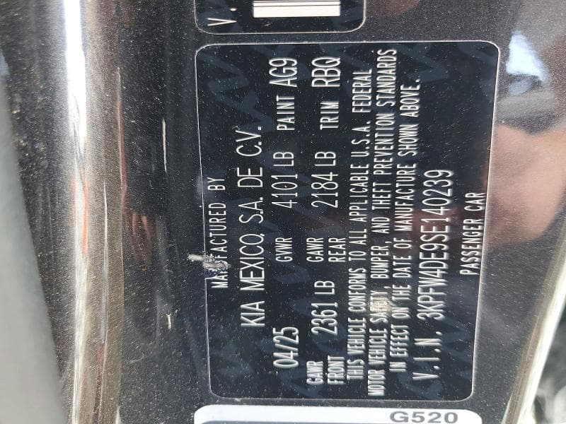 2025 KIA K4 GT LINE 12