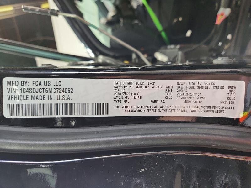 2021 DODGE DURANGO R/ 14