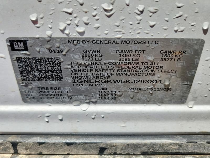 2019 CHEVROLET TRAVERSE LT 12