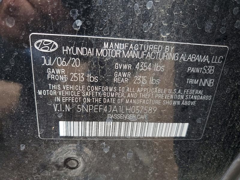 2020 HYUNDAI SONATA SEL 12