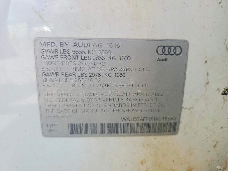 2017 AUDI Q5 PREMIUM PLUS S-LINE 13