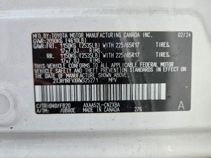 2024 TOYOTA RAV4 LE 14