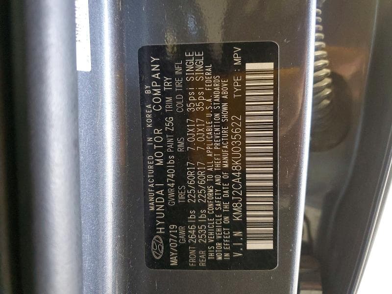 2019 HYUNDAI TUCSON SE 14