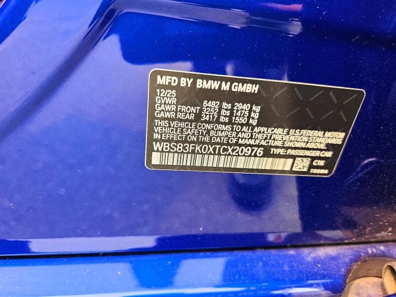 2026 BMW M5 BASE 12