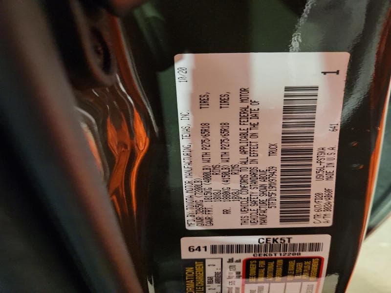 2021 TOYOTA TUNDRA SR5 12