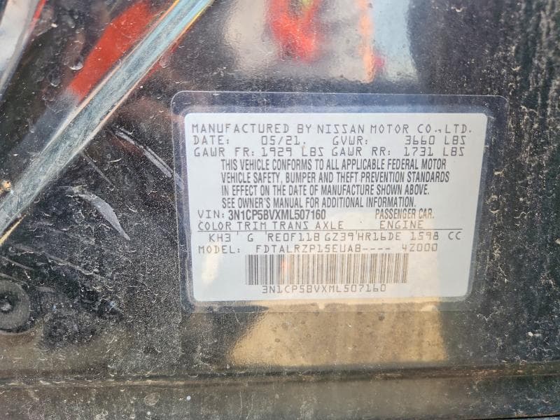 2021 NISSAN KICKS S 13
