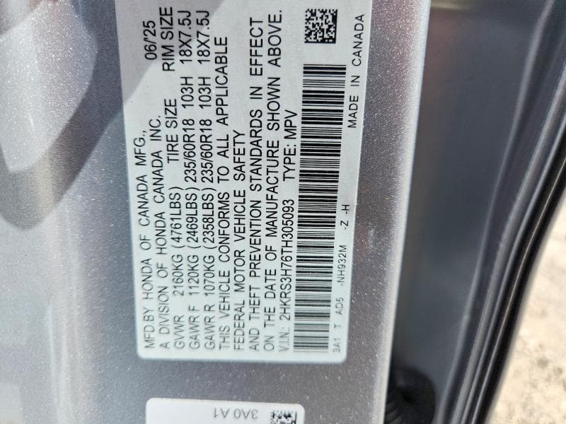 2026 HONDA CR-V EXL 14