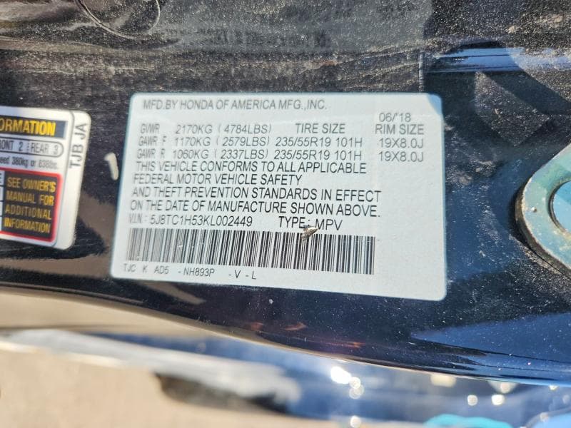 2019 ACURA RDX TECHNOLOGY 13