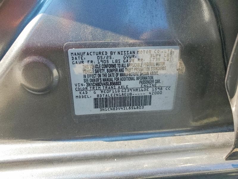 2025 NISSAN VERSA S 12
