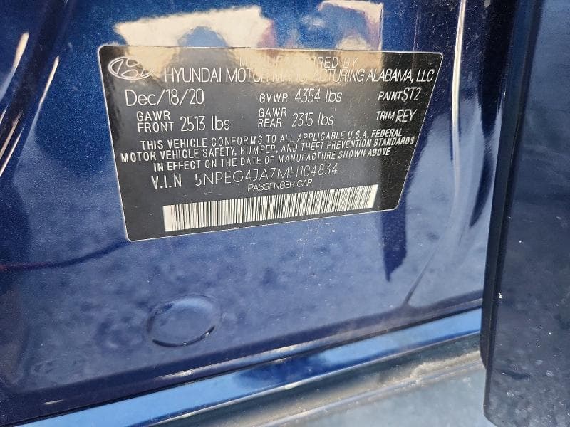 2021 HYUNDAI SONATA SE 13