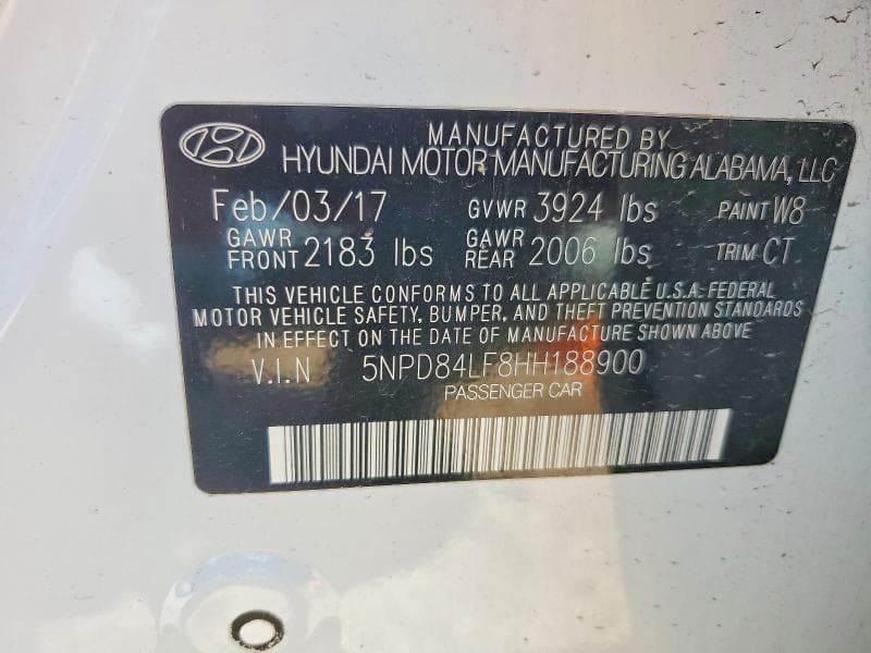 2017 HYUNDAI ELANTRA 12