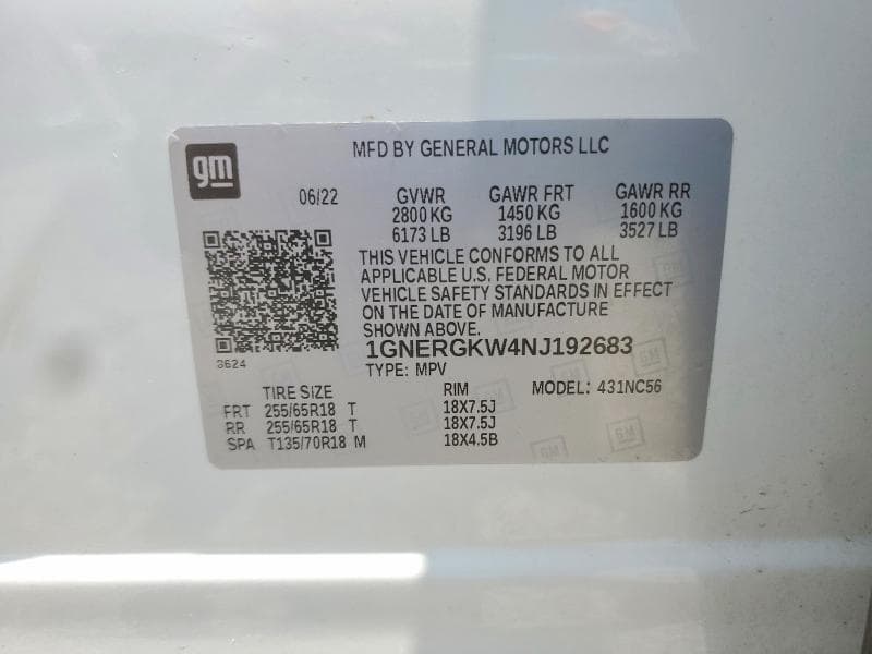 2022 CHEVROLET TRAVERSE LT 14