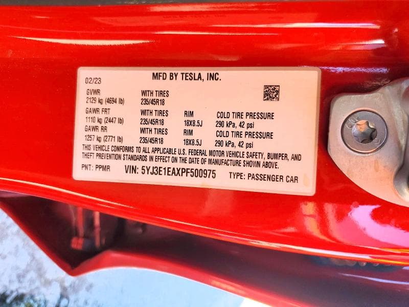 2023 TESLA MODEL 3 12