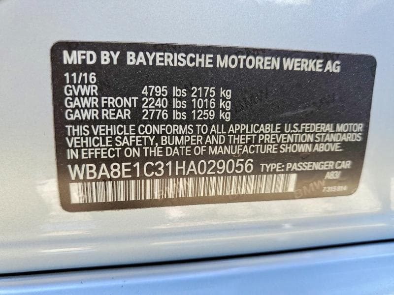 2017 BMW 330E 12