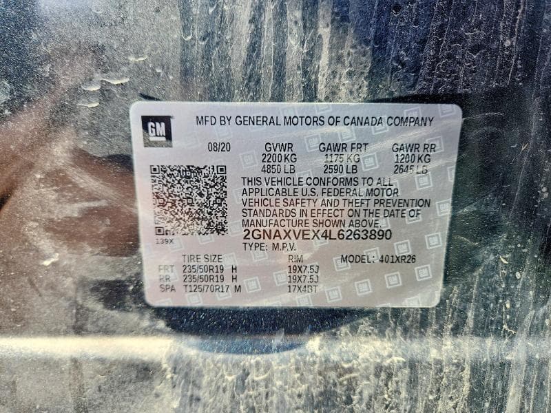 2020 CHEVROLET EQUINOX LT 13