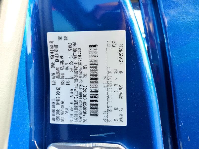 2019 FORD ESCAPE SE 13