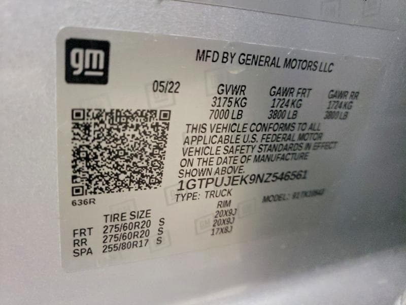 2022 GMC SIERRA K1500 ELEVATION-L 12