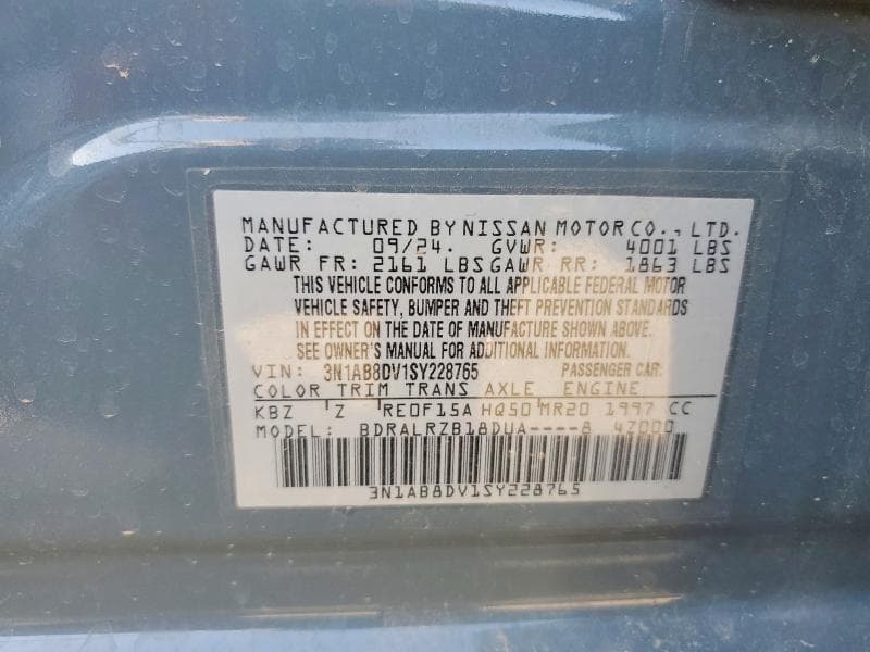 2025 NISSAN SENTRA SR 12