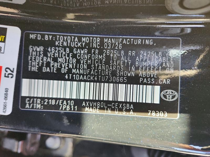 2026 TOYOTA CAMRY SE 13