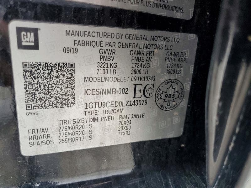 2020 GMC SIERRA 12