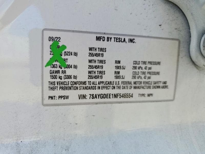 2022 TESLA MODEL Y 13